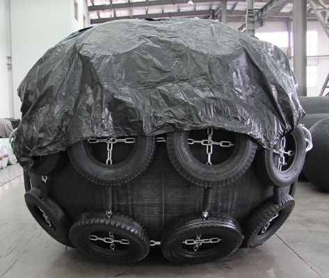 ヨコハマ  pneumatic Fender with Tire Net 2.5mX3 M ワイヤレスパック ワイヤレスパック