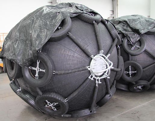 ヨコハマ  pneumatic Fender with Tire Net 2.5mX3 M ワイヤレスパック ワイヤレスパック