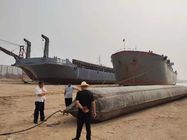 黒い海難救助の海洋のゴム製船の進水のエアバッグ